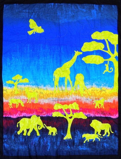 Serengeti Silhouette Wall Hanging Kit - Click Image to Close