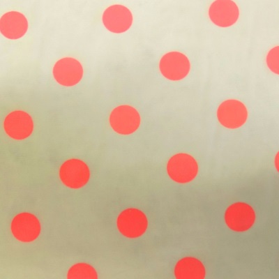 Cotton Poly Large Dots - Pink - Click Image to Close