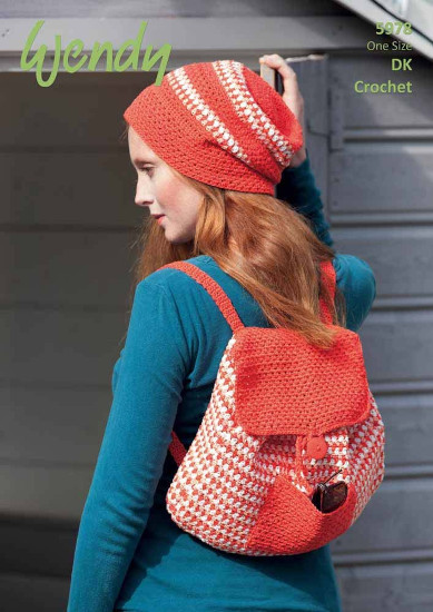 Wendy DK Crochet - Hat and Rucksack 5978 - Click Image to Close