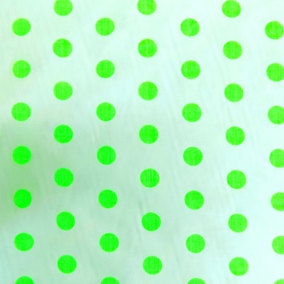Cotton Poly Large Dots - Green - Click Image to Close