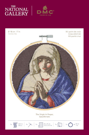 DMC with The National Gallery - BL1210/71 Sassoferrato - The Virgin In Prayer - Click Image to Close