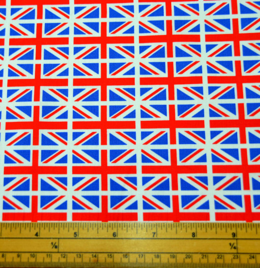 Union Jacks - Cotton Poplin Print CP0118 - Click Image to Close