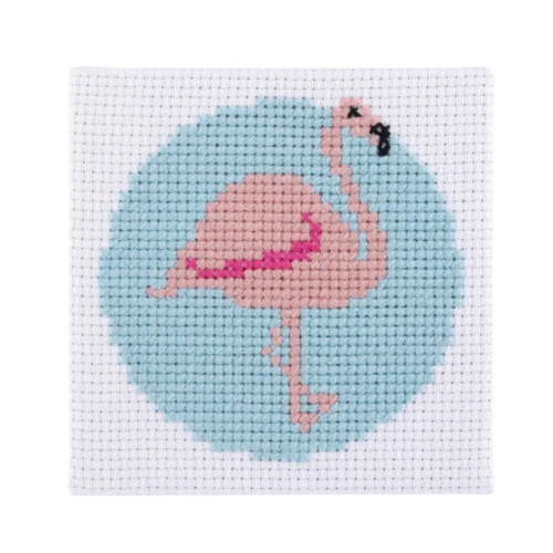 Flamingo Stitchfinity Counted Cross Stitch Kit - Click Image to Close