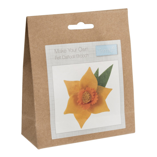 Trimits Make Your Own Daffodil Brooch - Click Image to Close