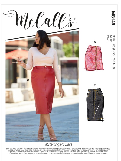 McCall's Pattern M8149 Misses' and Women's Skirts - Click Image to Close
