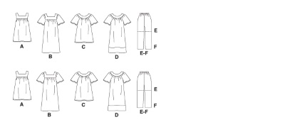 McCall's Pattern M8158 Misses' Tops, Dresses, Shorts & Capri Pants - Click Image to Close